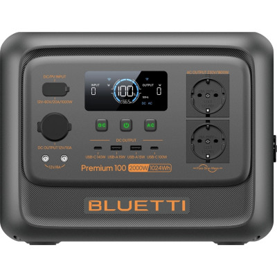 Зарядна станція Bluetti Premium 100 V2, 2000W, 1024Wh Зарядна станція Bluetti Premium 100 V2, 2000W, 1024Wh