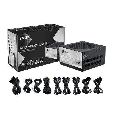 Блок живлення MSI PRO A1000PL PCIE5 1000W Блок живлення MSI PRO A1000PL PCIE5 1000W