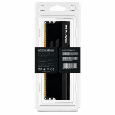 Модуль пам`ятi DDR5 16GB/6000 Prologix Onyx Black (PRO16GB6000YB5) Модуль пам`ятi DDR5 16GB/6000 Prologix Onyx Black (PRO16GB6000YB5)