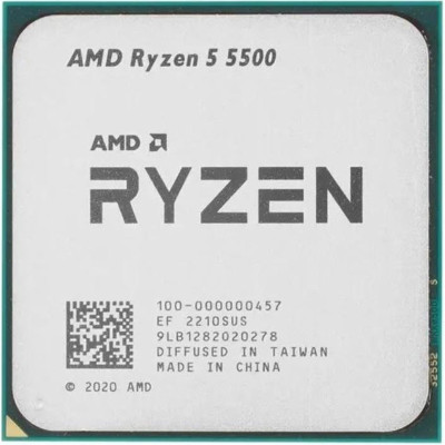 Процесор AMD Ryzen 5 5500 (3.6GHz 16MB 65W AM4) Tray (100-000000457) Процесор AMD Ryzen 5 5500 (3.6GHz 16MB 65W AM4) Tray (100-000000457)