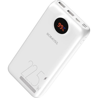 Універсальна мобільна батарея Romoss PSW30 30000mAh 22.5W White (PSW30-152-1111H) Універсальна мобільна батарея Romoss PSW30 30000mAh 22.5W White (PSW30-152-1111H)