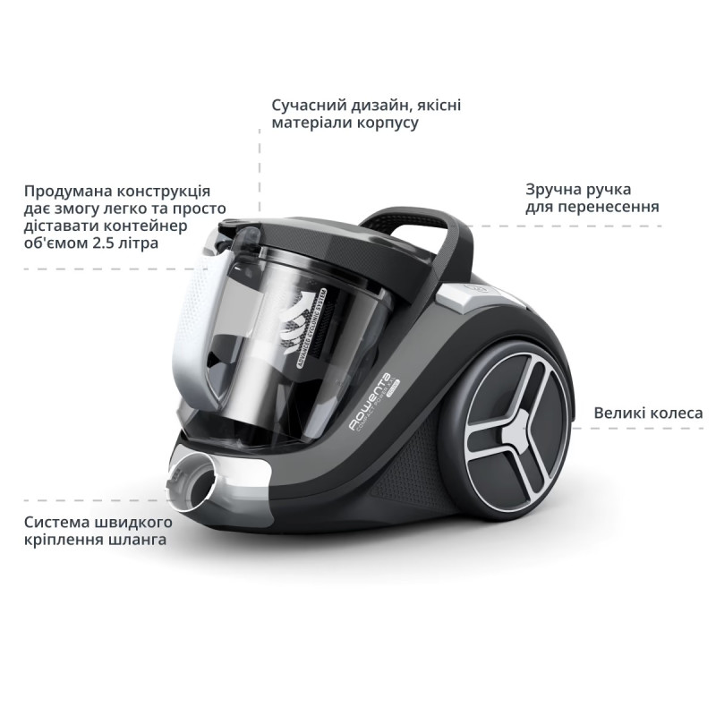 Пилосос Rowenta Compact Power XXL Parquet RO4B36EA