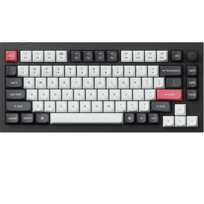 Клавіатура бездротова Keychron Q1 HE Magnetic Switch Black RGB (Q1H-M1-UA)
