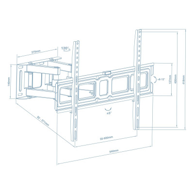Кронштейн Walfix R-514B (VESA600х400) Кронштейн Walfix R-514B (VESA600х400)