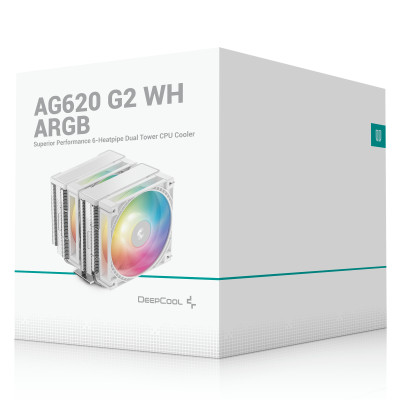 Кулер процесорний DeepCool AG620 G2 WH ARGB (R-AG620-WHAMMG2-G) Кулер процесорний DeepCool AG620 G2 WH ARGB (R-AG620-WHAMMG2-G)