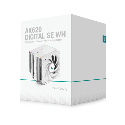 Кулер процесорний DeepCool AK620 Digital SE WH (R-AK620-WHADMN-GJD) Кулер процесорний DeepCool AK620 Digital SE WH (R-AK620-WHADMN-GJD)