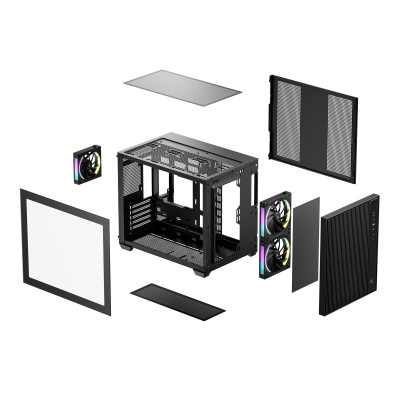 Корпус DeepCool CG330 Mesh 3F Black (R-CG330MESH-BKANM3-G) Корпус DeepCool CG330 Mesh 3F Black (R-CG330MESH-BKANM3-G)