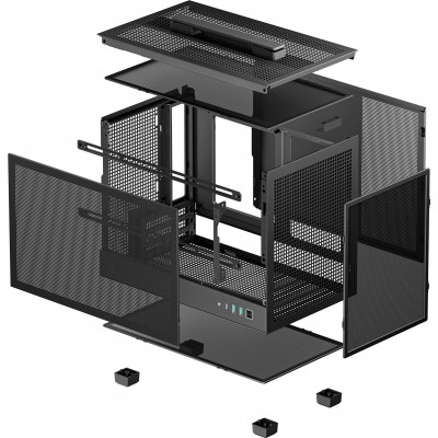 Корпус DeepCool CH160 Mesh Black (R-CH160-BKNMI0-G-1) без БЖ