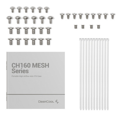 Корпус DeepCool CH160 Mesh White (R-CH160-WHNMI0-G-1) без БЖ