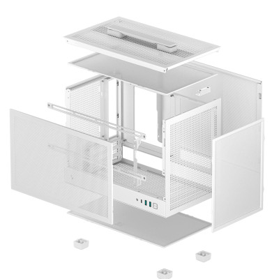 Корпус DeepCool CH160 Mesh White (R-CH160-WHNMI0-G-1) без БЖ