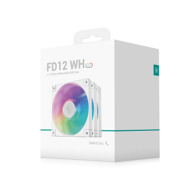 Вентилятор DeepCool FD12 ARGB WH-3 IN 1 Вентилятор DeepCool FD12 ARGB WH-3 IN 1