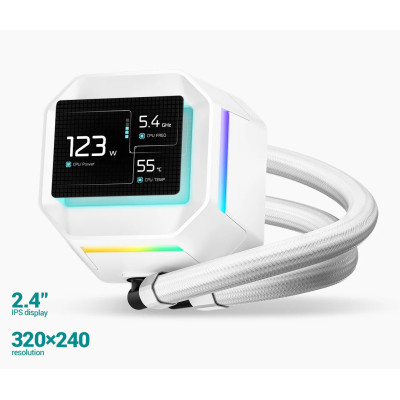 Система водяного охолодження DeepCool LM360 WH (R-LM360-WHDMMC-1) Система водяного охолодження DeepCool LM360 WH (R-LM360-WHDMMC-1)