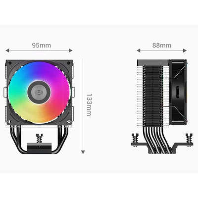 Кулер процесорний PCCooler R400 ARGB BK Кулер процесорний PCCooler R400 ARGB BK