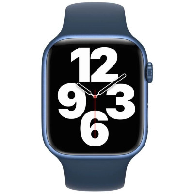 Ремінець Apple Sport Band для Apple Watch 45mm Abyss Blue (MKUW3) Ремінець Apple Sport Band для Apple Watch 45mm Abyss Blue (MKUW3)