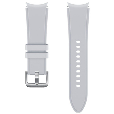 Ремінець Samsung Ridge Sport Band для Samsung Galaxy (20mm, S/M) / Watch 4 / Watch 5 / Watch 6 Silver (ET-SFR88SSEGRU) OEM