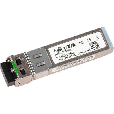Модуль SFP Mikrotik S-55DLC80D (1.25G Single Mode, dual LC, до 80км)