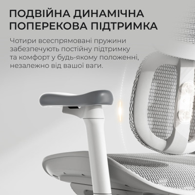 Крісло офісне Sihoo Doro S100 Mesh White (S100-M302)
