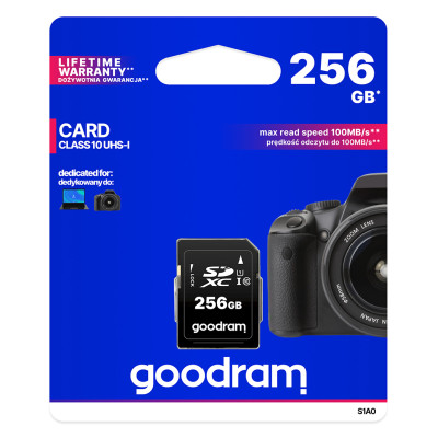 Карта пам`ятi SDXC 256GB UHS-I/U3 Class 10 Goodram R100/W10MB/s (S1A0-2560R12)