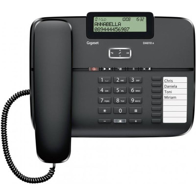 Провiдний телефон Gigaset DA810A Black (S30350-S214-N101) Провiдний телефон Gigaset DA810A Black (S30350-S214-N101)