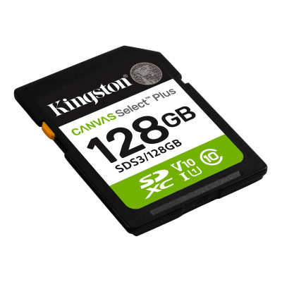 Карта пам`яті SDXC 128GB UHS-I Class 10 Kingston Canvas Select Plus R150MB/s (SDS3/128GB)