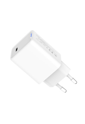 Мережевий зарядний пристрій ColorWay GaN Mini 45W PD Port PPS USB-C White (CW-CHS057PD-WT)