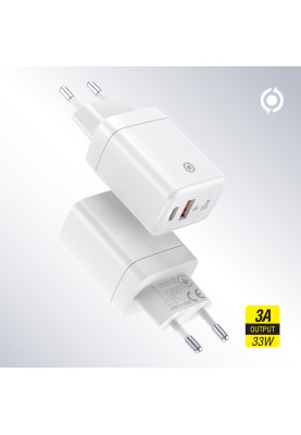 Мережевий зарядний пристрій Piko TC-PD332 (1USB-Cx3A, 1USBx3A) 33W White (1283126597794)