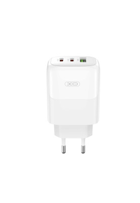 Мережевий зарядний пристрій XO L139 (2USB-С, 1USB, 3А) PD, QC 3.0 White (L139.white)