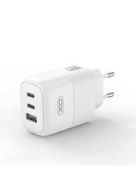 Мережевий зарядний пристрій XO L139 (2USB-С, 1USB, 3А) PD, QC 3.0 White (L139.white)