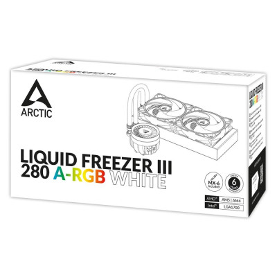 Система водяного охолодження Arctic Liquid Freezer III 280 A-RGB White (ACFRE00151A) Система водяного охолодження Arctic Liquid Freezer III 280 A-RGB White (ACFRE00151A)