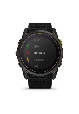 Смарт-годинник Garmin Enduro 3 Carbon Gray DLC Titanium with Black Nylon (010-02751-00)