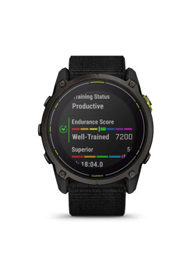 Смарт-годинник Garmin Enduro 3 Carbon Gray DLC Titanium with Black Nylon (010-02751-00)