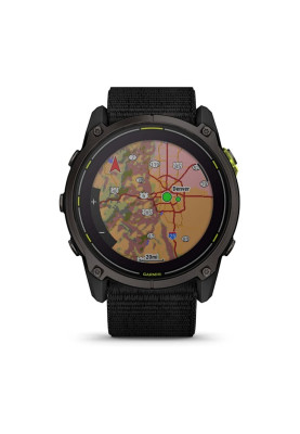 Смарт-годинник Garmin Enduro 3 Carbon Gray DLC Titanium with Black Nylon (010-02751-00)