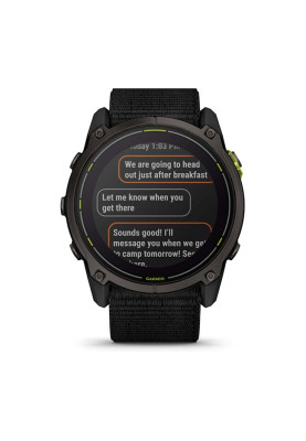 Смарт-годинник Garmin Enduro 3 Carbon Gray DLC Titanium with Black Nylon (010-02751-00)