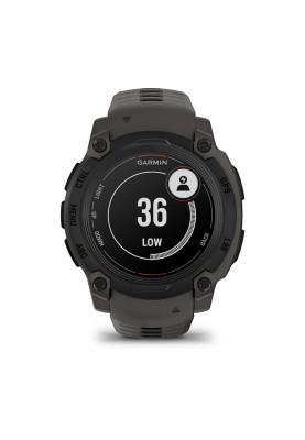 Смарт-годинник Garmin Instinct E 40 mm Black with Charcoal Silicone Band (010-02932-13)