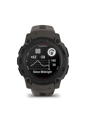 Смарт-годинник Garmin Instinct E 40 mm Black with Charcoal Silicone Band (010-02932-13)