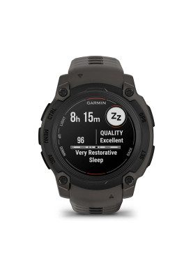 Смарт-годинник Garmin Instinct E 40 mm Black with Charcoal Silicone Band (010-02932-13)