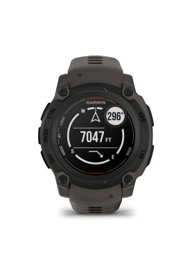 Смарт-годинник Garmin Instinct E 40 mm Black with Charcoal Silicone Band (010-02932-13)