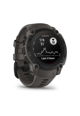 Смарт-годинник Garmin Instinct E 40 mm Black with Charcoal Silicone Band (010-02932-13)