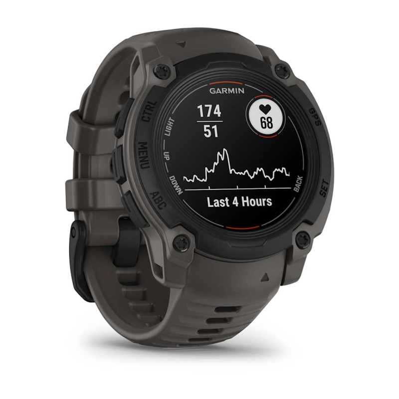 Смарт-годинник Garmin Instinct E 40 mm Black with Charcoal Silicone Band (010-02932-13)