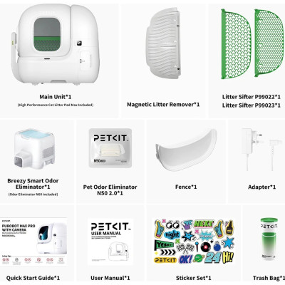 Смарт-лоток Petkit Purobot Max Pro With Cam Self-Clean (P9904)