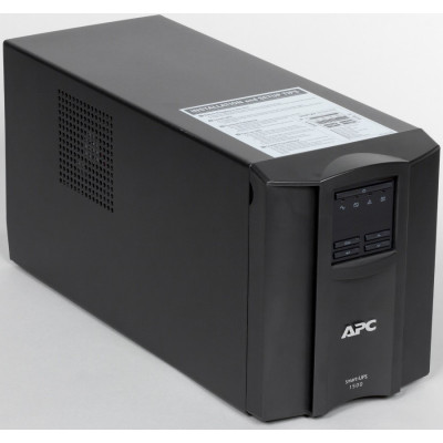 Джерело безперебійного живлення APC Smart-UPS 1500VA LCD, Lin.int., AVR, 8 х IEC, SmartSlot, USB, RJ-45, метал (SMT 1500I)