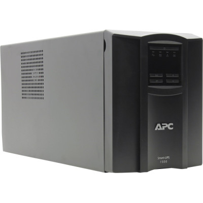Джерело безперебійного живлення APC Smart-UPS 1500VA LCD, Lin.int., AVR, 8 х IEC, SmartSlot, USB, RJ-45, метал (SMT 1500I)