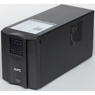 Джерело безперебійного живлення APC Smart-UPS 1500VA LCD, Lin.int., AVR, 8 х IEC, SmartSlot, USB, RJ-45, метал (SMT 1500I)