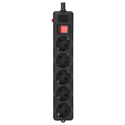 Фільтр живлення Gembird Pro (SPG5-G-6B-PRO) 5 розеток, 1.8м, чорний Фільтр живлення Gembird Pro (SPG5-G-6B-PRO) 5 розеток, 1.8м, чорний