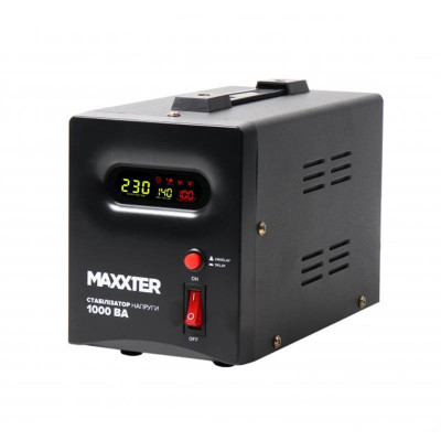 Стабілізатор Maxxter MX-AVR-S1000-01 1000VA Стабілізатор Maxxter MX-AVR-S1000-01 1000VA