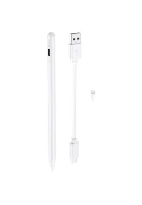 Стилус Hoco GM102 Smooth series active anti-mistake touch capacitive pen (iPad only) White (GM102W)