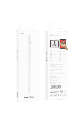 Стилус Hoco GM102 Smooth series active anti-mistake touch capacitive pen (iPad only) White (GM102W)