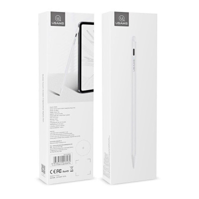 Стилус Usams US-ZB135 (iPad only) White (GM102W) (ZB135DRB01)
