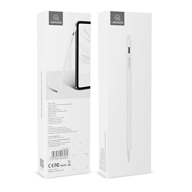 Стилус Usams US-ZB135 (iPad only) White (GM102W) (ZB135DRB01)