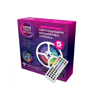 Світлодіодна стрічка ELM 5050 30LED IP20 RGB (19-0015) Світлодіодна стрічка ELM 5050 30LED IP20 RGB (19-0015)